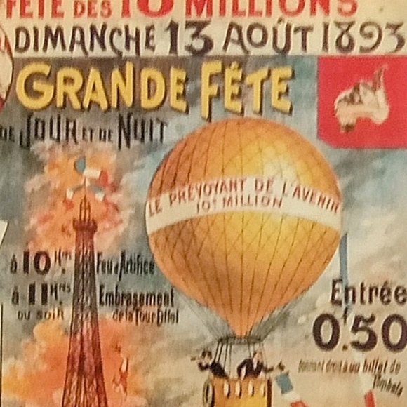 Paris 1893 World's Fair Poster Framed - Picture 2 of 6